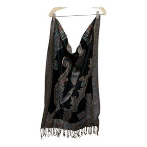 Capelli New York Rectangular 27" X 69.5"  Scarf with  3.5" Fringe Multicolor